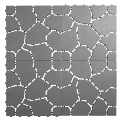 Dalle de chemin x5 clipsable imitation pierre grise 29x29cm