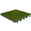 Dalle de jardin x4 gazon synthétique clipsable 31x31cm