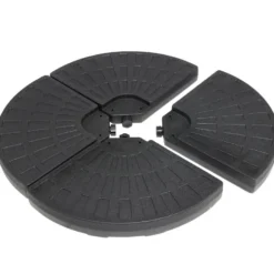 Dalle de parasol x4 à remplir plastique gris 13kg 48x48xH7,5cm