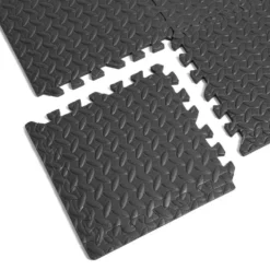 Dalle de protection piscine et spa mousse noir 30x30cm x6