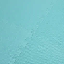 Dalle de protection piscine et spa mousse bleu turquoise 50x50cm x9