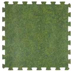 Dalle de protection piscine et spa mousse gazon 50x50cm x8