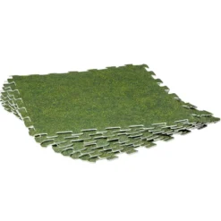 Dalle de protection piscine et spa mousse gazon 50x50cm x8