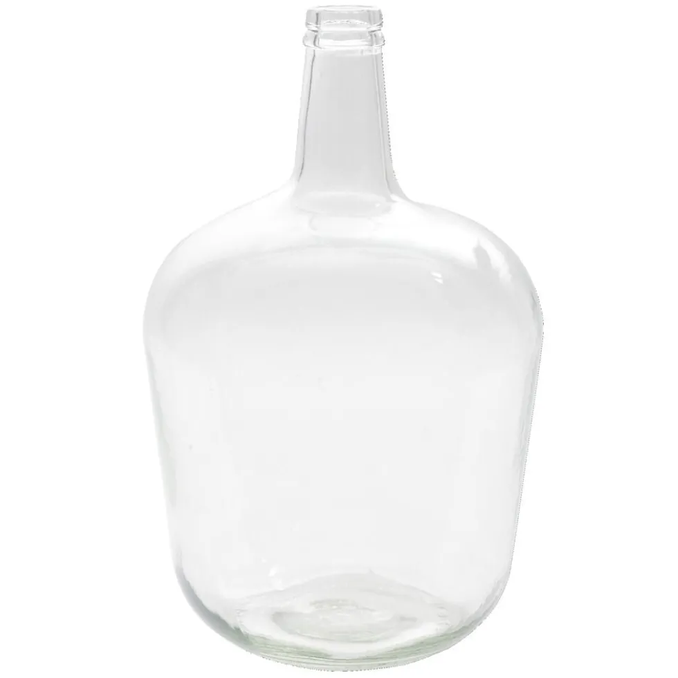 Dame jeanne en verre transparent Ø25xH40cm