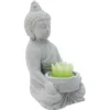 Décoration Bouddha avec plante et bougie