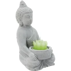 Décoration Bouddha avec plante et bougie