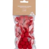 Décoration de table mini boule rouge Ø8cm 36 pièces