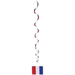 Décoration fête de rugby bleu blanc rouge