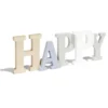 Décoration mot HAPPY en bois L49xH14cm
