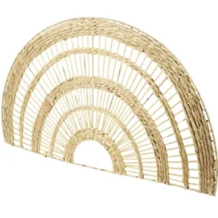 Décoration murale arc en jacinthe tressée L100xH58cm