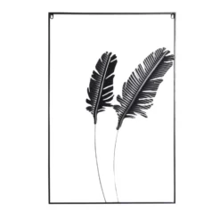 Décoration murale feuille métal 60xH90cm (2 modèles)