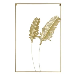 Décoration murale feuille métal 60xH90cm (2 modèles)