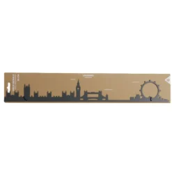 Décoration murale Londres métal noir 55cm