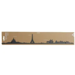 Décoration murale Paris métal noir 55cm
