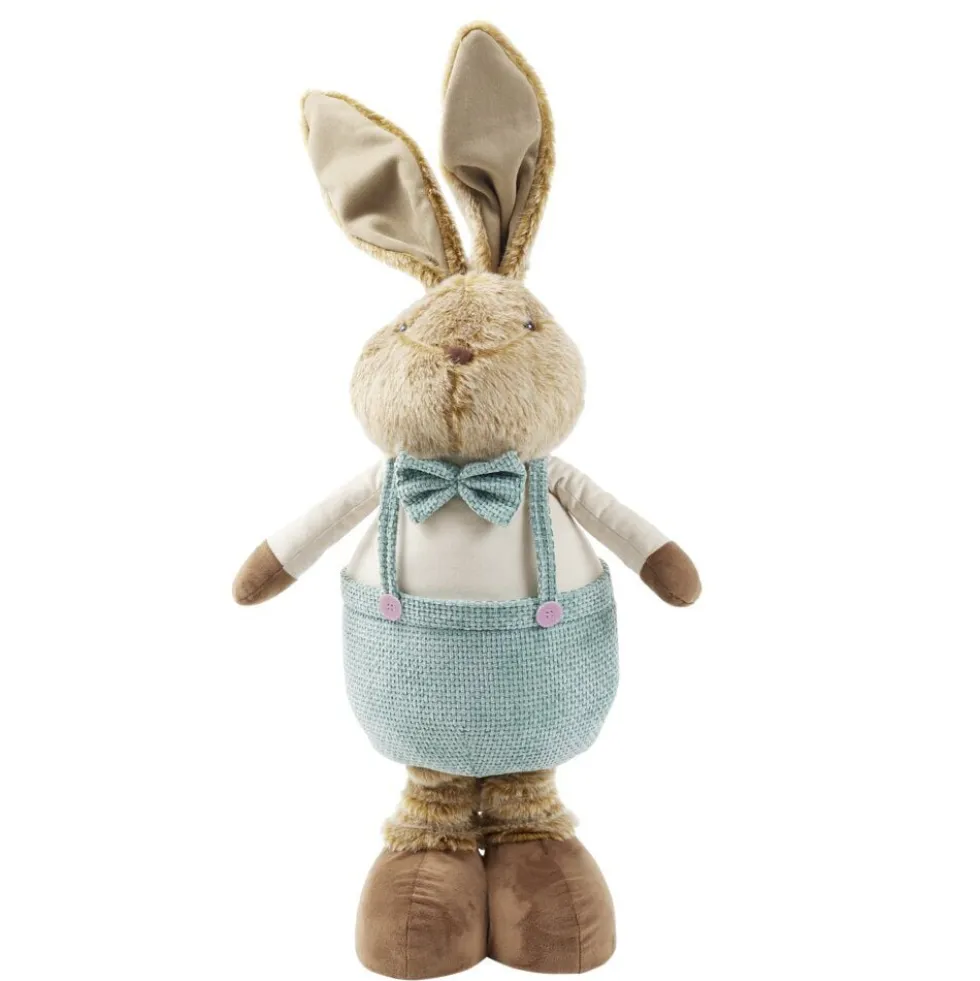 Décoration à poser lapin rétactable jambes extensibles H150cm (2 modèles)