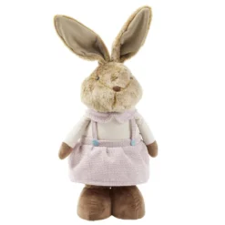 Décoration à poser lapin rétactable jambes extensibles H150cm (2 modèles)