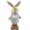 Décoration à poser lapin rétactable jambes extensibles H75cm (2 modèles)