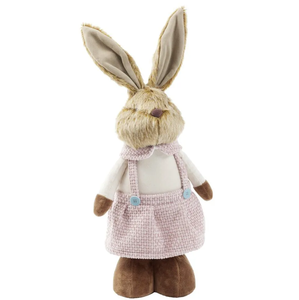Décoration à poser lapin rétactable jambes extensibles H75cm (2 modèles)