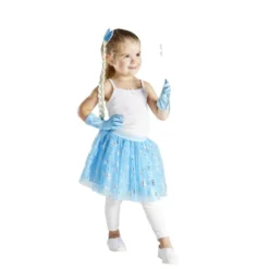 Deguiz'box déguisement fille 4/6 ans princesse des neiges bleue 4 pièces