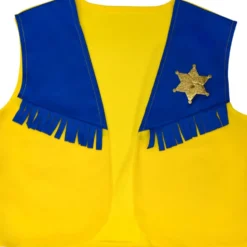 Deguiz'box enfant Cow Girl jaune rouge bleu 4/6 ans