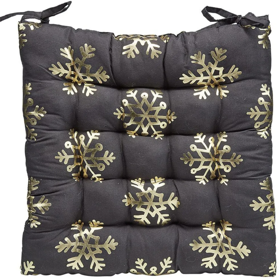 Dessus de chaise imprimé Noël en polyester