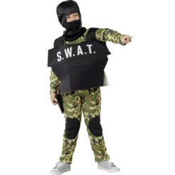 Déguisement enfant Agent Swat militaire 11/14 ans