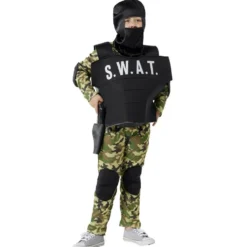 Déguisement enfant Agent Swat militaire 7/10 ans