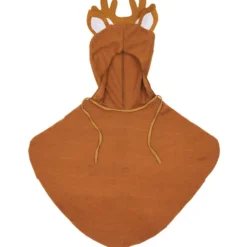 Déguisement enfant cerf cape avec capuche oreille et bois