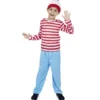 Déguisement enfant Charlie marinière rouge blanc 7/10 ans