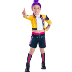 Déguisement enfant fille KPOP Rumi jaune 11/13ans