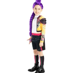Déguisement enfant fille KPOP Rumi jaune 11/13ans