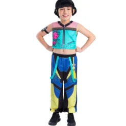 Déguisement enfant fille KPOP Zoey bleu 9/10ans