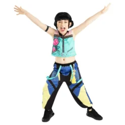 Déguisement enfant fille KPOP Zoey bleu 9/10ans