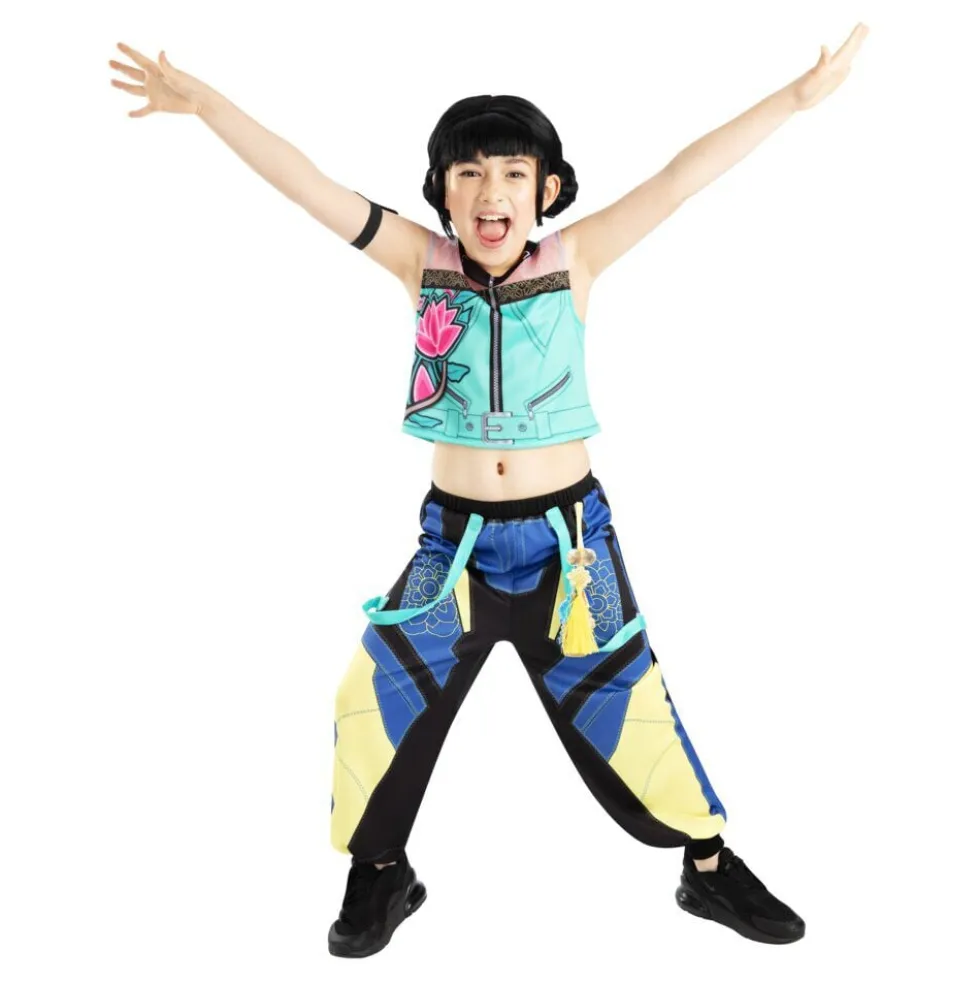 Déguisement enfant fille KPOP Zoey bleu 9/10ans