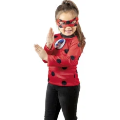 Déguisement enfant Lady Bug haut et masque 5/8 ans