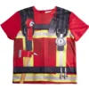 Déguisement enfant pompier avec t-shirt rouge (4/6ans ou 7/10)