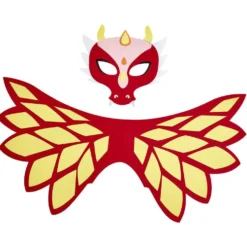 Déguisement masque et aile de dragon feutrine