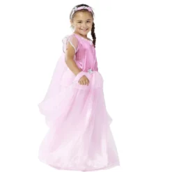 Déguisement princesse rose brillant 11/14 ans