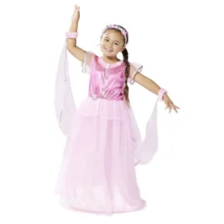 Déguisement princesse rose brillant 11/14 ans