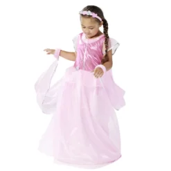 Déguisement princesse rose brillant 7/10 ans