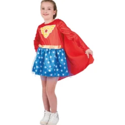 Déguisement Super héros robe et cape 7/10 ans