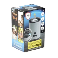 Diffuseur anti-moustique nomade rechargeable compatible tablette Ø7,5xH11,5cm