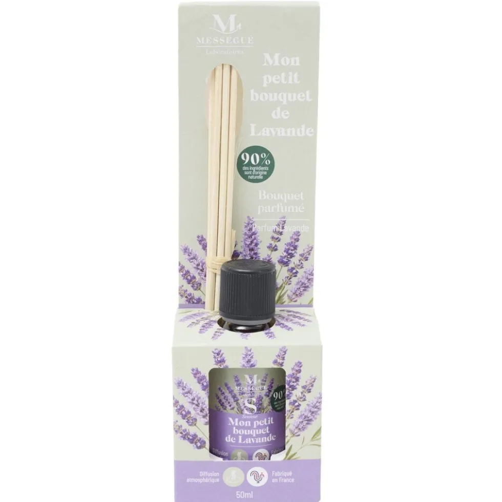 Diffuseur à bâtonnets Mességué Petit Bouquet Lavande 50ml