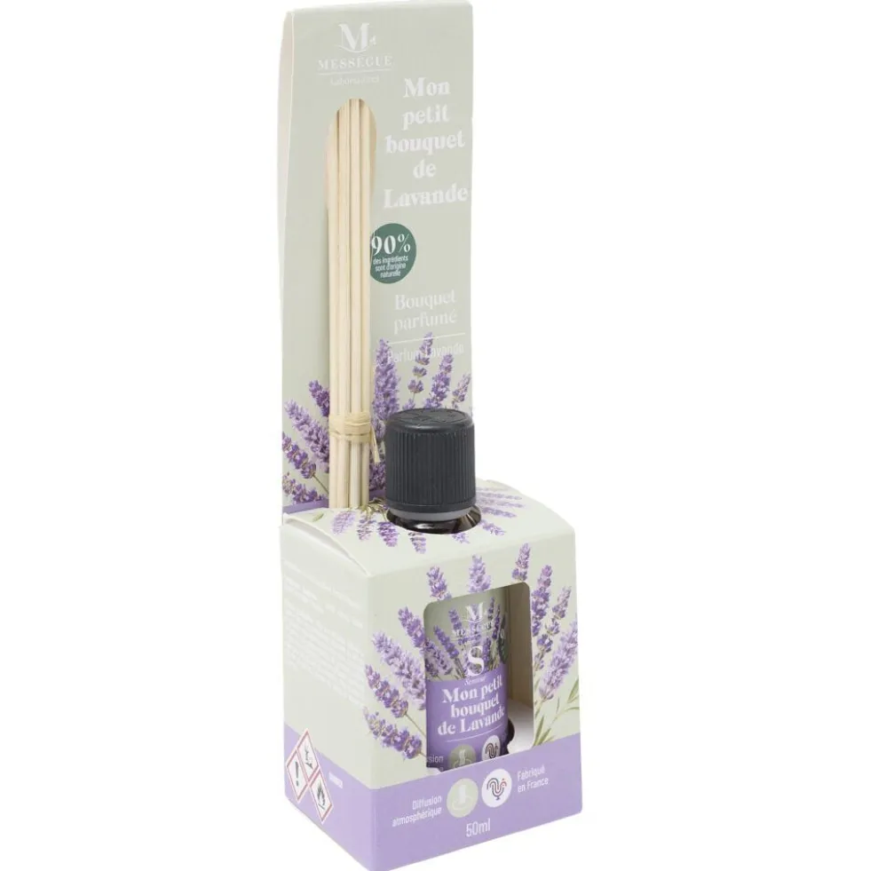 Diffuseur à bâtonnets Mességué Petit Bouquet Lavande 50ml