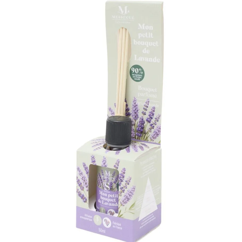 Diffuseur à bâtonnets Mességué Petit Bouquet Lavande 50ml