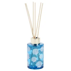Diffuseur à bâtonnets 100ml motif bord de mer bleu Ø2,5xH9,5cm (2 modèles)