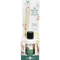 Diffuseur à bâtons Mességué bouquet parfumé vanille ambre musc santal 50ml