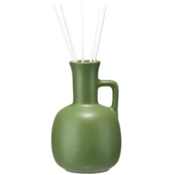 Diffuseur de parfum 100ml grès organique et bâtonnets Ø8,5xH13cm (3 modèles)