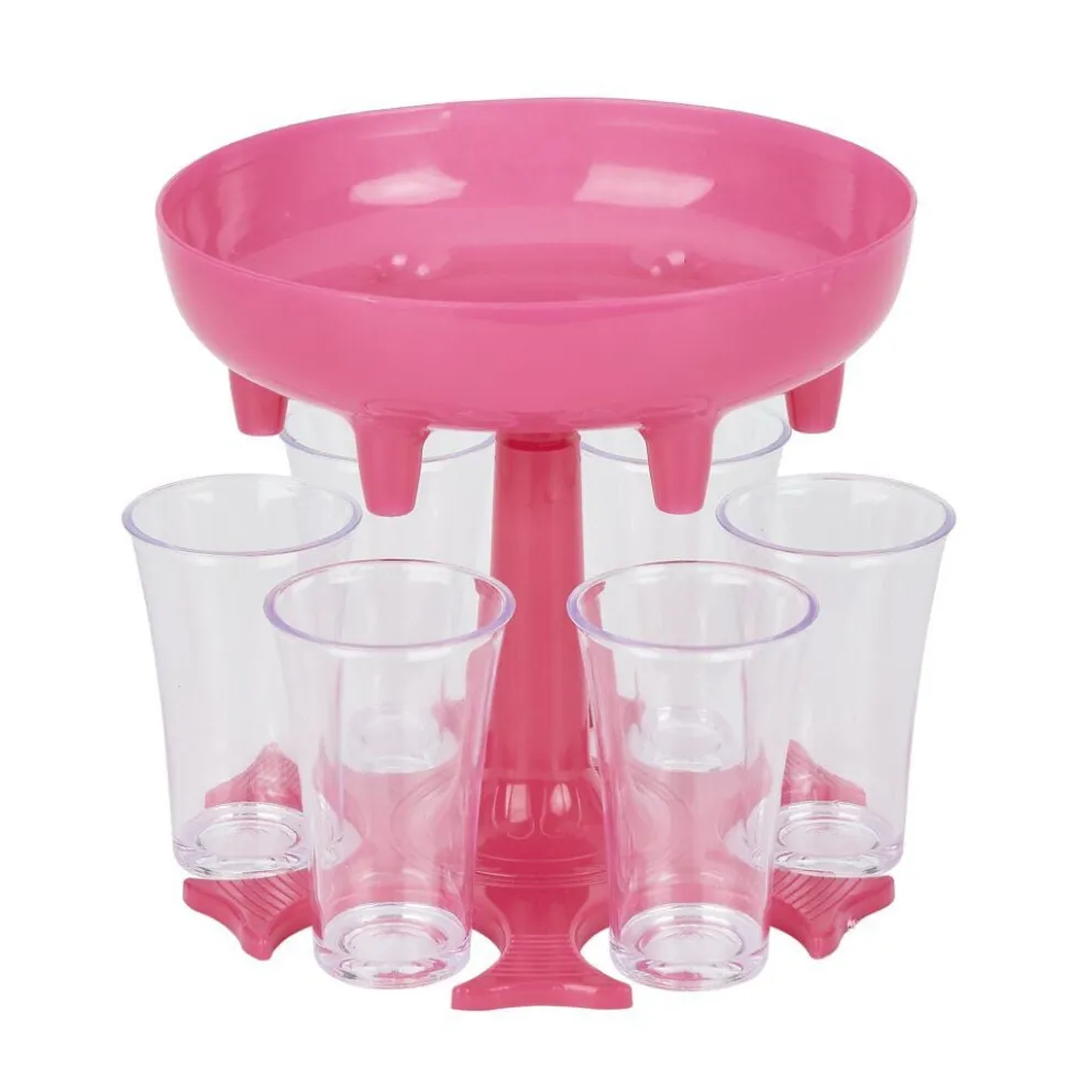 Distributeur à shooter avec 6 verres