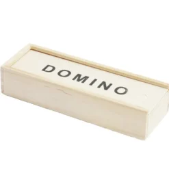 Domino dans boîte en bois 28 pièces